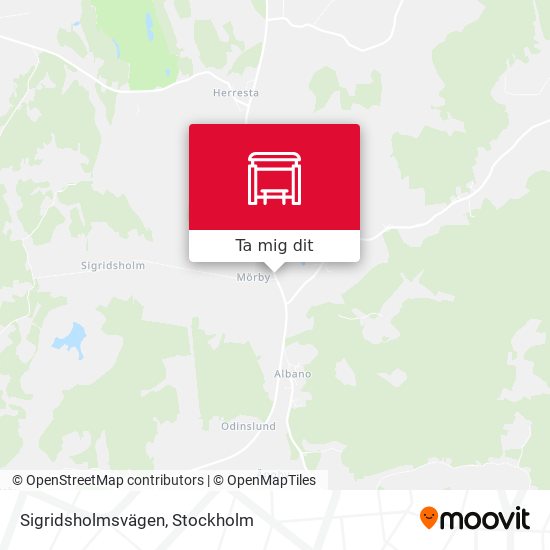 Sigridsholmsvägen karta