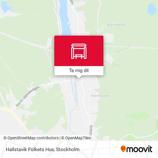 Hallstavik Folkets Hus karta