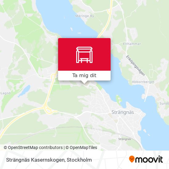 Strängnäs Kasernskogen karta