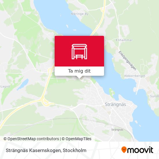 Strängnäs Kasernskogen karta