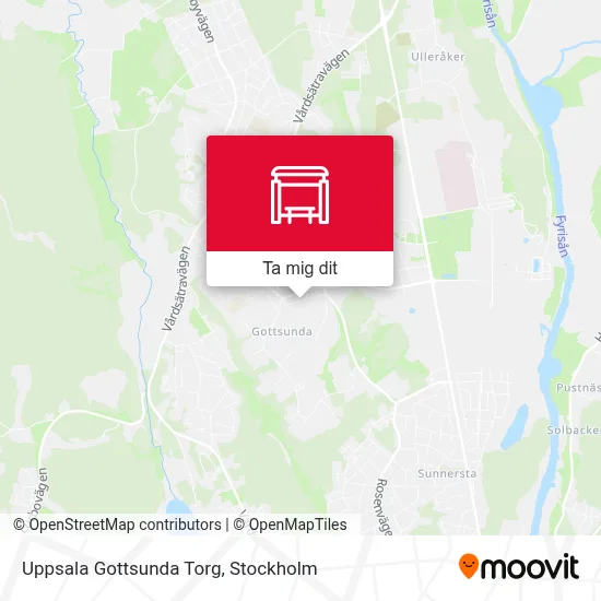 Uppsala Gottsunda Torg karta