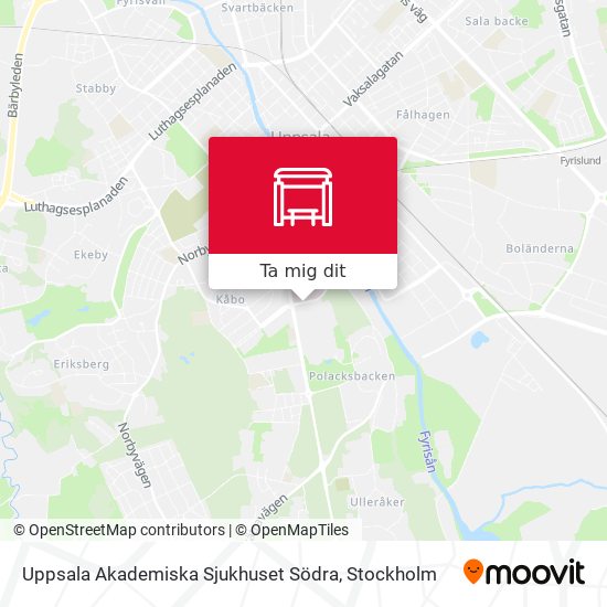 Uppsala Akademiska Sjukhuset Södra karta