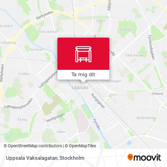 Uppsala Vaksalagatan karta