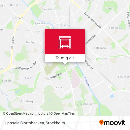 Uppsala Slottsbacken karta