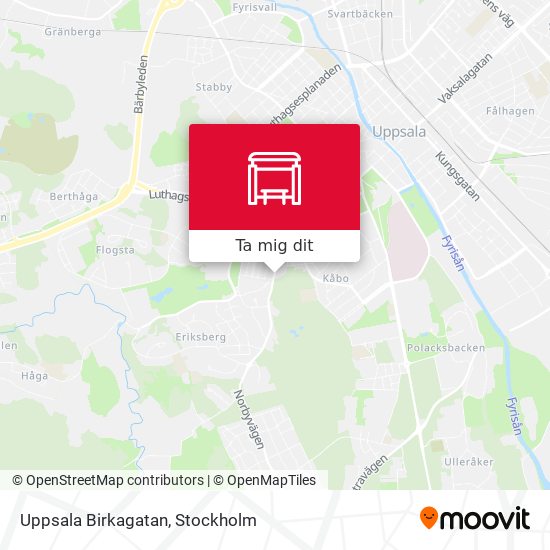 Uppsala Birkagatan karta