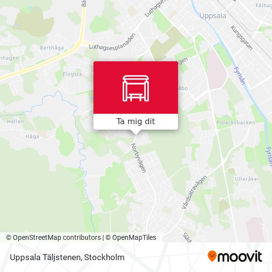 Uppsala Täljstenen karta