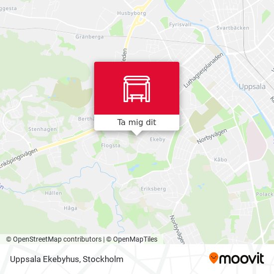 Uppsala Ekebyhus karta