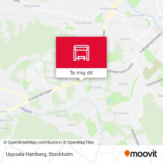 Uppsala Hamberg karta