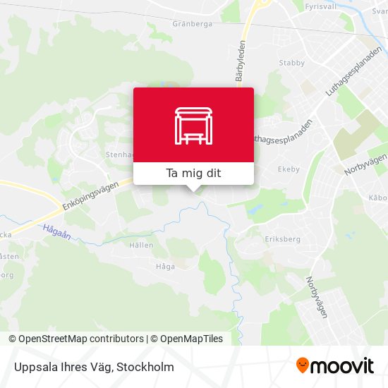 Uppsala Ihres Väg karta