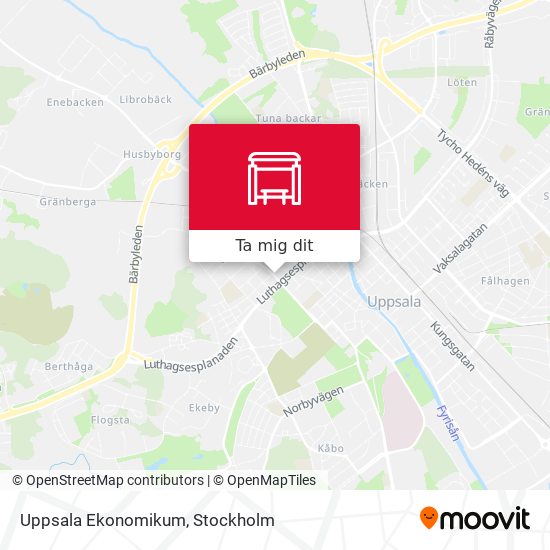 Uppsala Ekonomikum karta