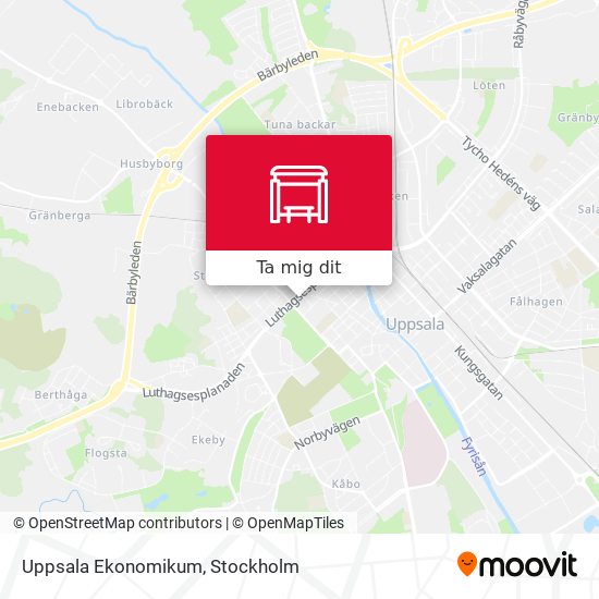 Uppsala Ekonomikum karta