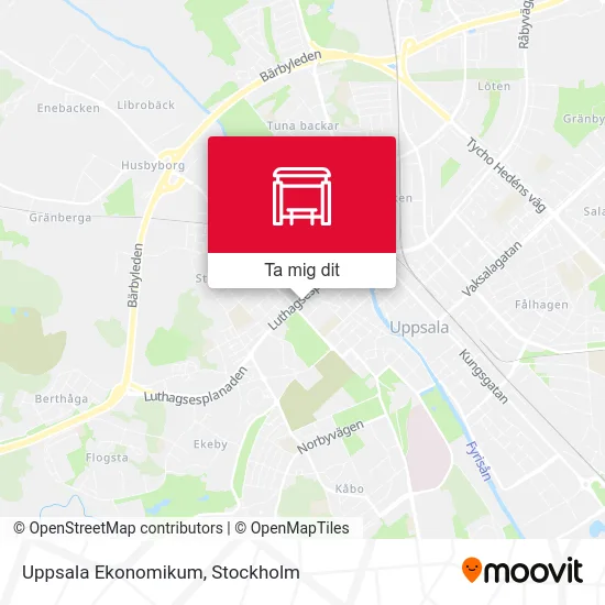 Uppsala Ekonomikum karta