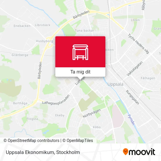 Uppsala Ekonomikum karta