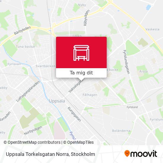 Uppsala Torkelsgatan Norra karta