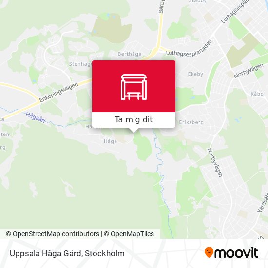 Uppsala Håga Gård karta