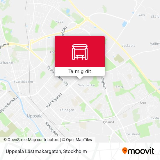 Uppsala Lästmakargatan karta