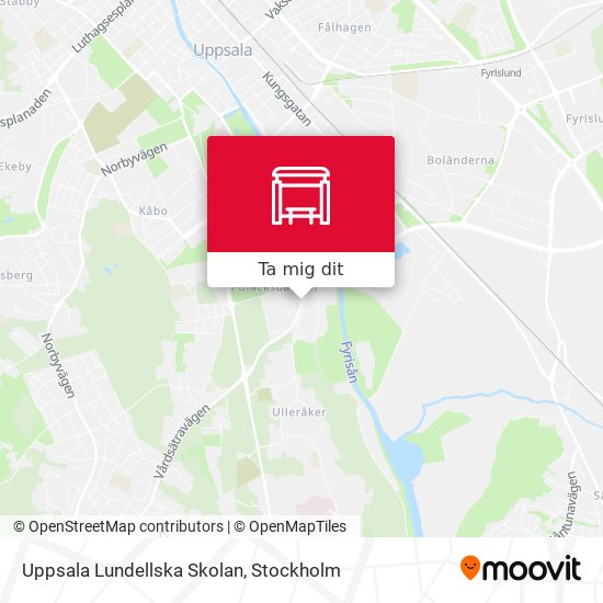 Uppsala Lundellska Skolan karta