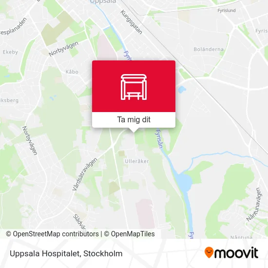 Uppsala Hospitalet karta