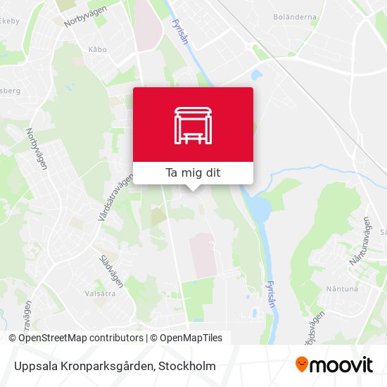 Uppsala Kronparksgården karta