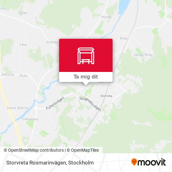 Storvreta Rosmarinvägen karta