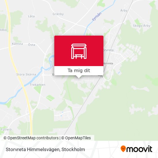 Storvreta Himmelsvägen karta