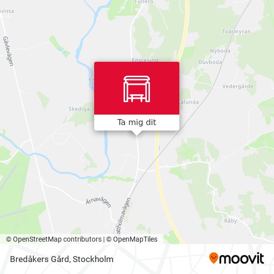 Bredåkers Gård karta