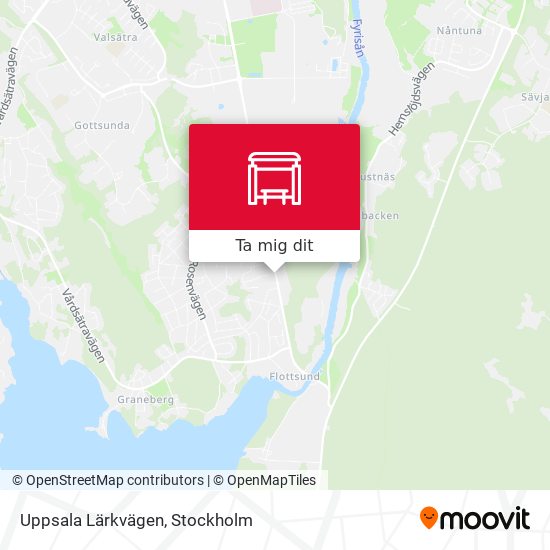 Uppsala Lärkvägen karta