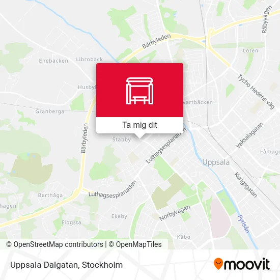 Uppsala Dalgatan karta