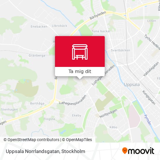 Uppsala Norrlandsgatan karta
