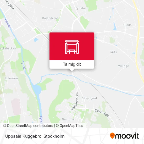 Uppsala Kuggebro karta