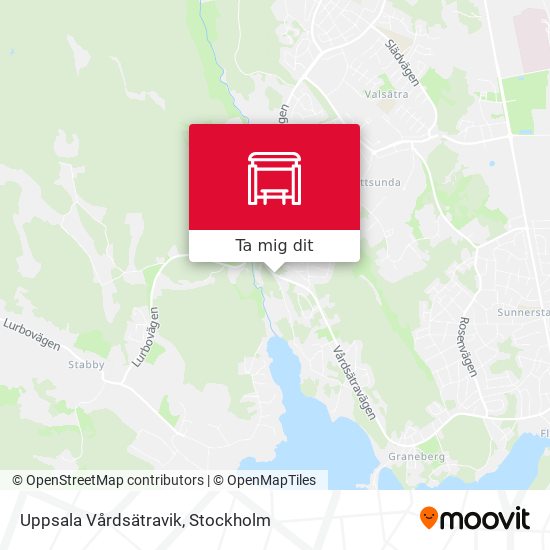 Uppsala Vårdsätravik karta