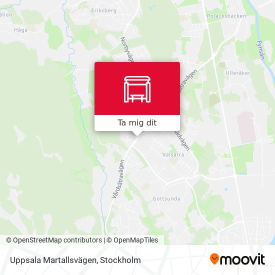 Uppsala Martallsvägen karta