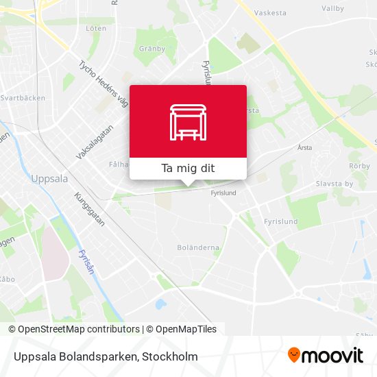 Uppsala Bolandsparken karta