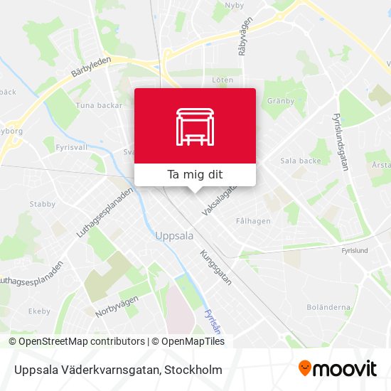 Uppsala Väderkvarnsgatan karta