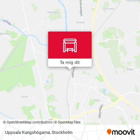 Uppsala Kungshögarna karta