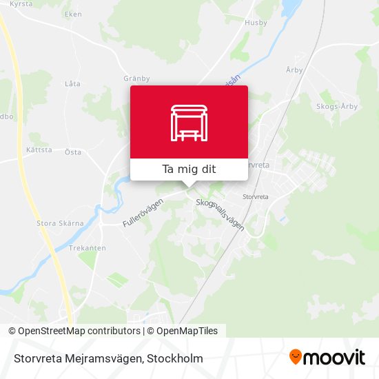 Storvreta Mejramsvägen karta