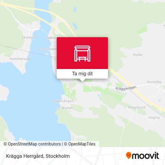 Krägga Herrgård karta