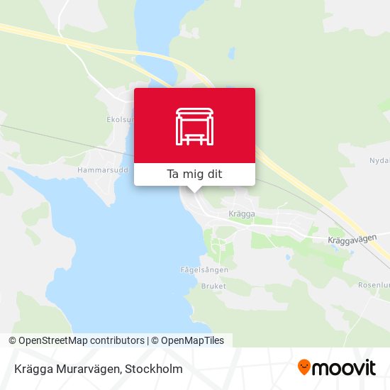 Krägga Murarvägen karta
