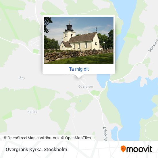 Övergrans Kyrka karta