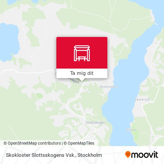 Skokloster Slottsskogens Vsk. karta