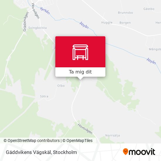Gäddvikens Vägskäl karta