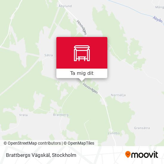 Brattbergs Vägskäl karta