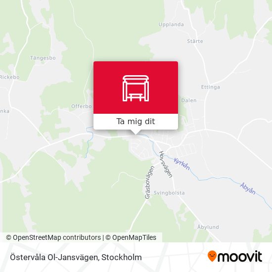 Östervåla Ol-Jansvägen karta
