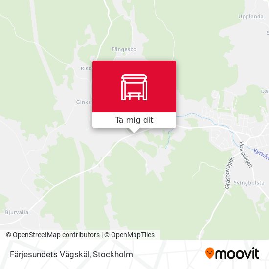 Färjesundets Vägskäl karta