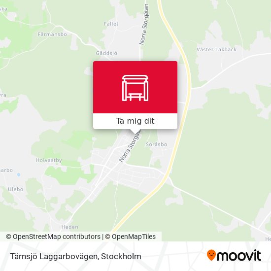 Tärnsjö Laggarbovägen karta