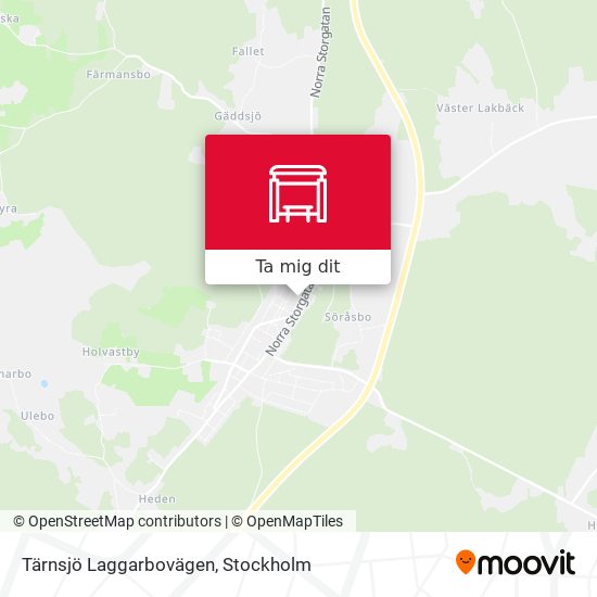 Tärnsjö Laggarbovägen karta
