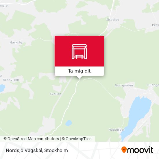 Nordsjö Vägskäl karta