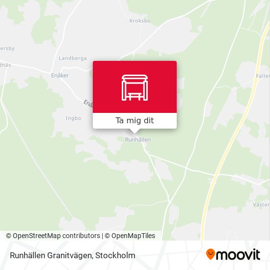 Runhällen Granitvägen karta