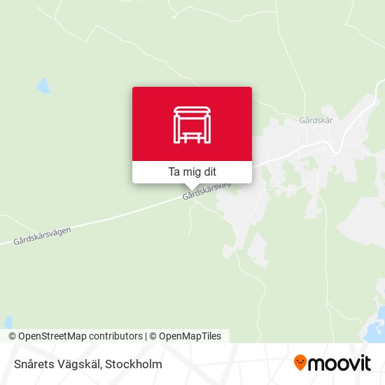 Snårets Vägskäl karta
