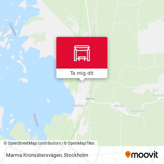 Marma Kronsätersvägen karta